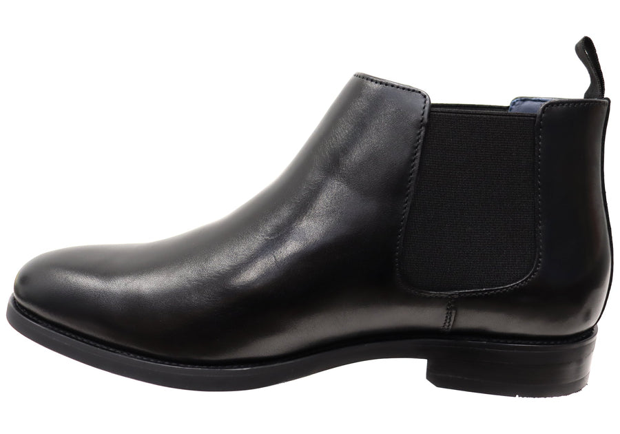 Florsheim Mens EEE Triple Wide Leather Ceduna Plain Toe Chelsea Boots