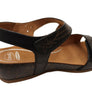 Scholl Orthaheel Jenna Womens Comfortable Leather Wedge Sandals