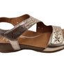 Scholl Orthaheel Jenna Womens Comfortable Leather Wedge Sandals