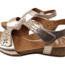 Scholl Orthaheel Jenna Womens Comfortable Leather Wedge Sandals