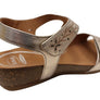 Scholl Orthaheel Jenna Womens Comfortable Leather Wedge Sandals