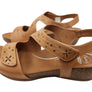 Scholl Orthaheel Jenna Womens Comfortable Leather Wedge Sandals