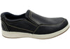 Navy Leather