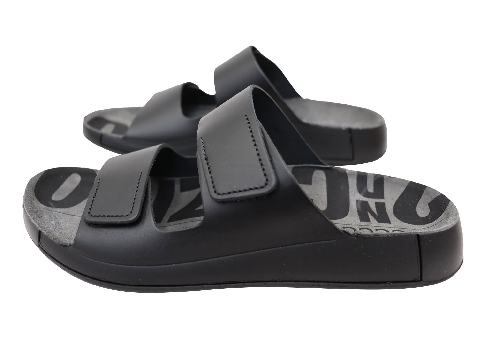 ECCO Cozmo Mens Comfortable Leather Slides Sandals
