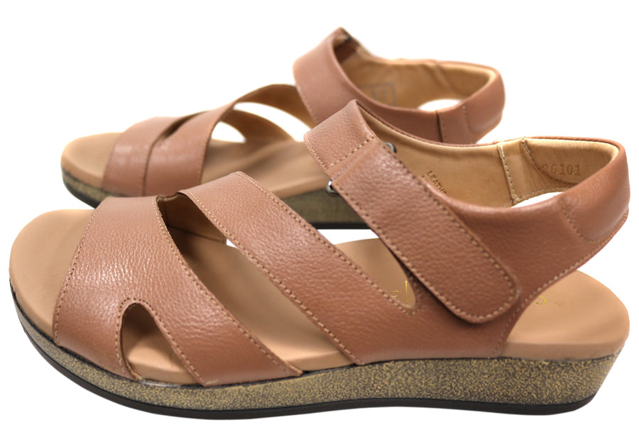 Opananken Jules Womens Comfortable Brazilian Leather Sandals