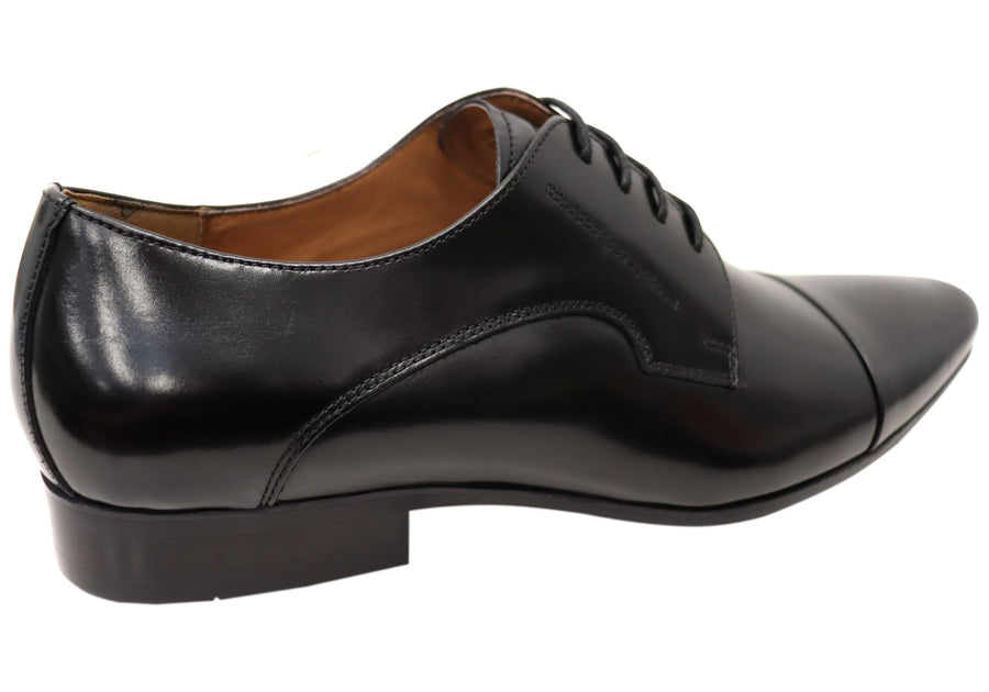 Florsheim Mens Copenhagen Cap Toe Derby EE Extra Wide Leather Shoes