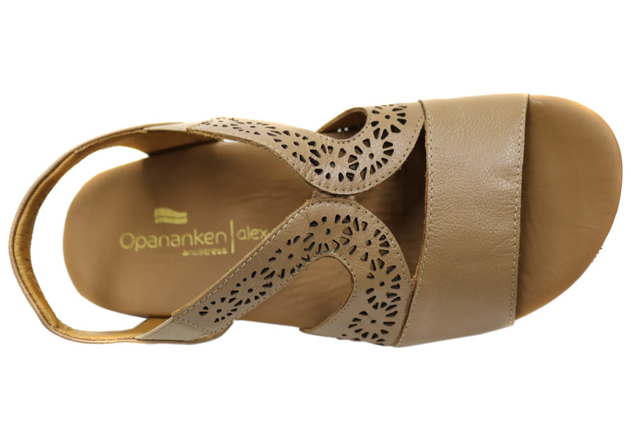 Opananken Rachael Womens Comfortable Brazilian Leather Sandals