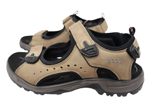 ECCO Mens Comfortable Leather Offroad Sandals