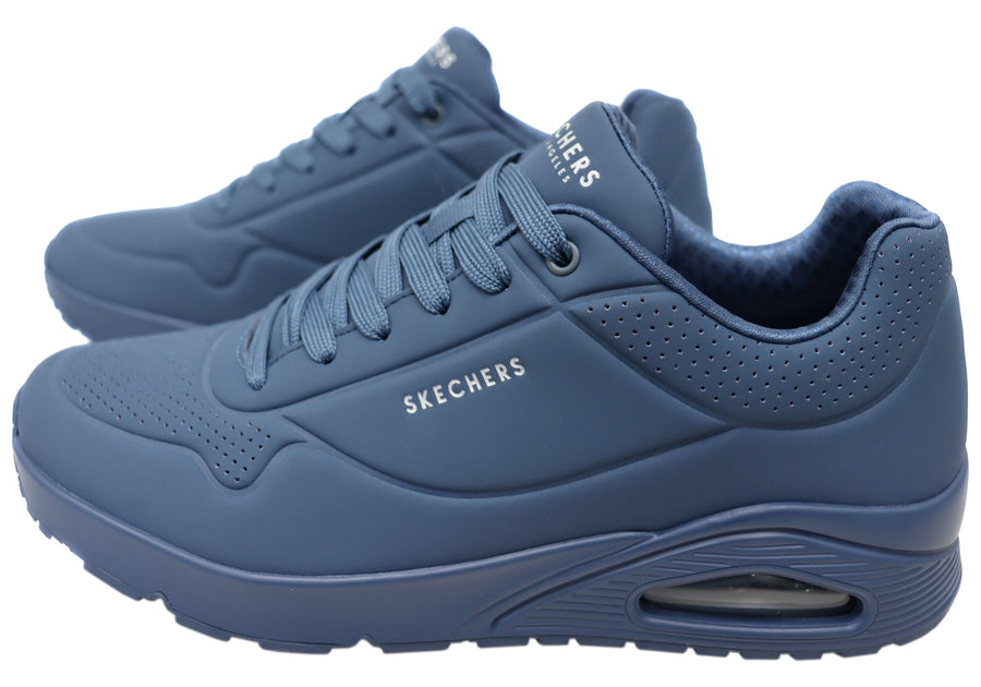 Skechers Mens Uno Stand On Air Lace Up Memory Foam Shoes