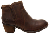 Born Reece Womens Comfortable Leather Mid Heel Ankle Boots