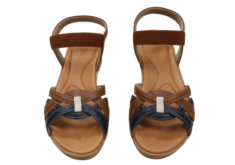 Usaflex Marjorie Womens Comfortable Leather Sandals Made In Brazil