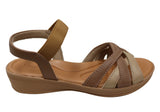 Usaflex Marjorie Womens Comfortable Leather Sandals Made In Brazil