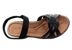 Usaflex Marjorie Womens Comfortable Leather Sandals Made In Brazil