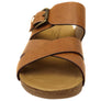 Comfortiva Gervaise Womens Comfort Footbed Wide Fit Leather Sandals