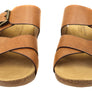 Comfortiva Gervaise Womens Comfort Footbed Wide Fit Leather Sandals