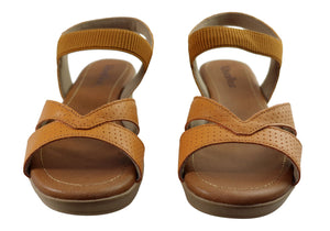 Usaflex Aloha Womens Comfortable Leather Sandals Made In Brazil