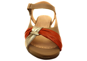 Opananken Laura Womens Comfortable Brazilian Leather Sandals