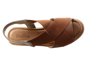 Usaflex Leigh Womens Comfortable Sandals Made In Brazil