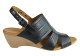 Orizonte Pinta Womens European Leather Comfortable Wedge Sandals