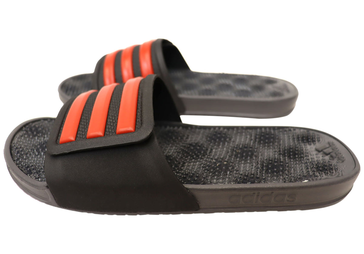 Adidas Mens Adissage 2.0 Stripes Comfortable Slides Sandals