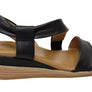 Comfortiva Marcy Womens Comfort Footbed Wide Fit Leather Sandals