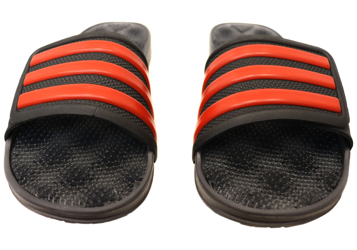 Adidas Mens Adissage 2.0 Stripes Comfortable Slides Sandals
