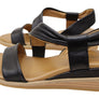 Comfortiva Marcy Womens Comfort Footbed Wide Fit Leather Sandals