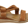 Comfortiva Marcy Womens Comfort Footbed Wide Fit Leather Sandals