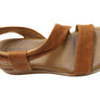 Comfortiva Marcy Womens Comfort Footbed Wide Fit Leather Sandals