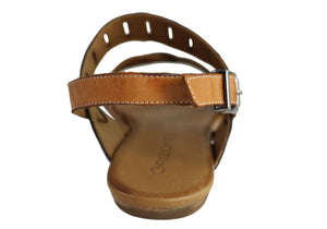 Orizonte Toto Womens European Leather Comfortable Flat Fashion Sandals
