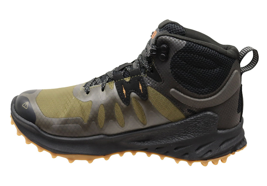 Keen Mens Comfortable Zionic Mid Waterproof Lace Up Boots