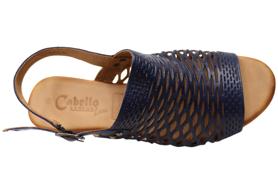 Cabello Comfort Alaca Womens Comfortable European Leather Sandals