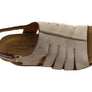 Comfortiva Scottie Womens Comfort Footbed Wide Fit Leather Sandals