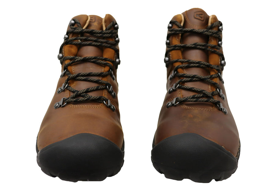Keen Pyrenees Mens Comfortable Wide Fit Leather Lace Up Boots