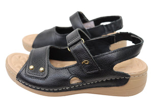 Pegada Jannie Womens Comfortable Leather Sandals Made In Brazil