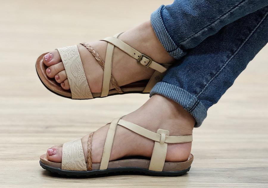 New Face Laurina Womens Comfortable Leather Sandals Made In Brazil