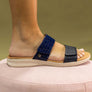 Revere Seaside Womens Comfortable Supportive Leather Slides Sandals