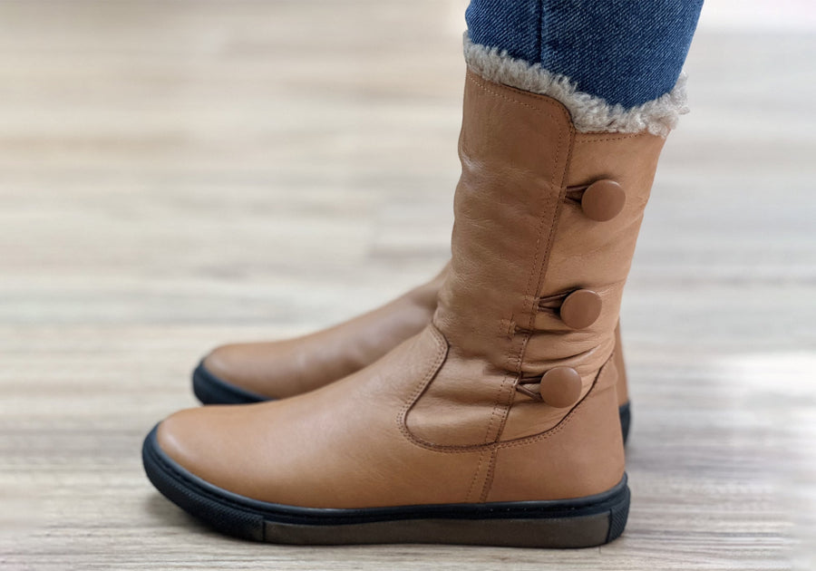 Comfortable mid store calf boots