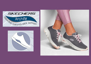 Skechers Womens Arch Fit Comfortable Lace Up Shoes