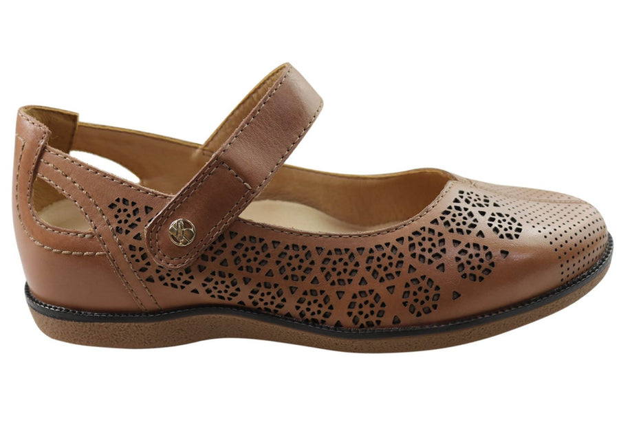 Bottero Laura Womens Comfortable Leather Shoes Made In Brazil