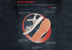 ECCO Womens Cruise II Comfortable Leather Sandals