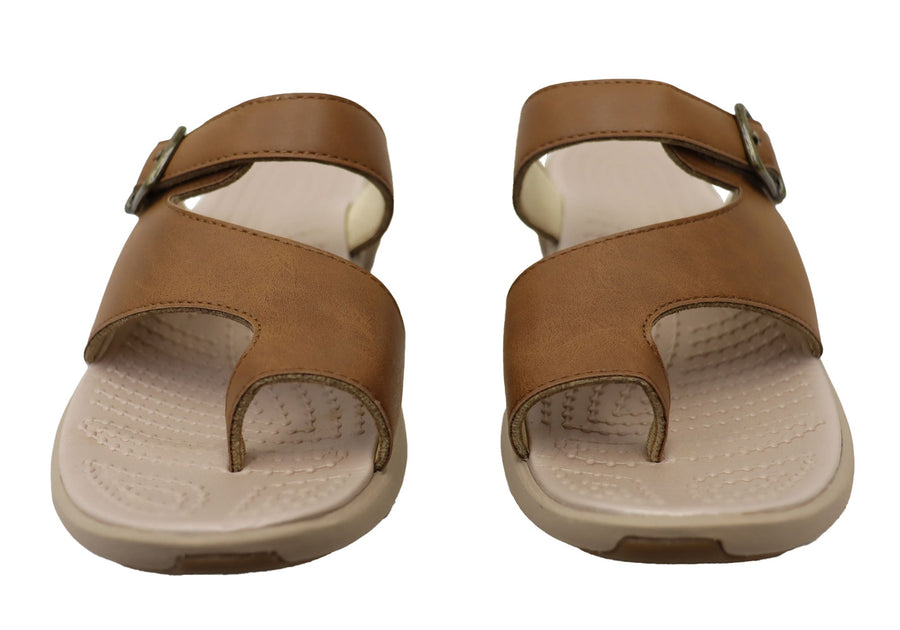 Homyped Womens Niche Toe Ring Comfort Thongs Sandals