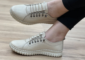 Orizonte Imogen Womens European Comfortable Leather Slip On Shoes