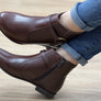 Via Paula Lin Womens Comfortable Brazilian Leather Ankle Boots