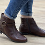 Via Paula Lin Womens Comfortable Brazilian Leather Ankle Boots