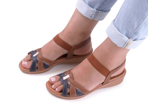 Usaflex Marjorie Womens Comfortable Leather Sandals Made In Brazil