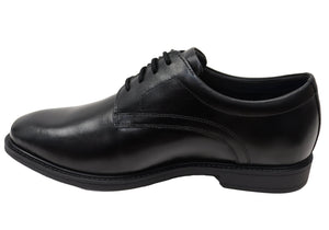 Nunn Bush By Florsheim Mens Baxter Plain Triple Wide Leather Shoes