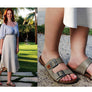 New Face Silvan Womens Comfort Leather Slides Sandals Made In Brazil