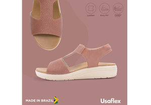 Usaflex Picton Womens Comfortable Leather Sandals Made In Brazil