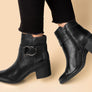 Bottero Beatrice Womens Comfortable Leather Ankle Boots Made In Brazil